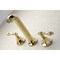 Kingston Brass Roman Tub Faucet, Polished Brass, Wall Mount KS4022AL - alternate 5